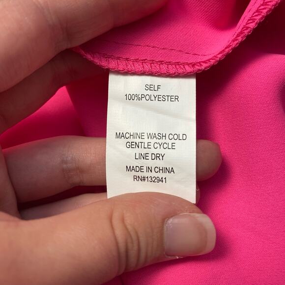 Amanda Uprichard New York Hot Pink Halter Mini Dress Size‎ S - Picture 6 of 6